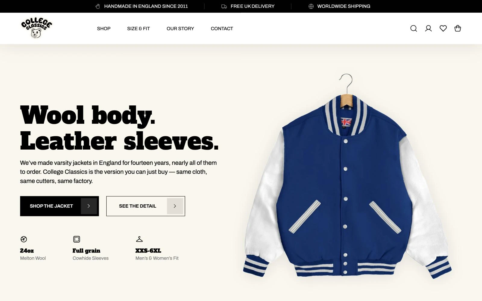 College Classics Shopify store